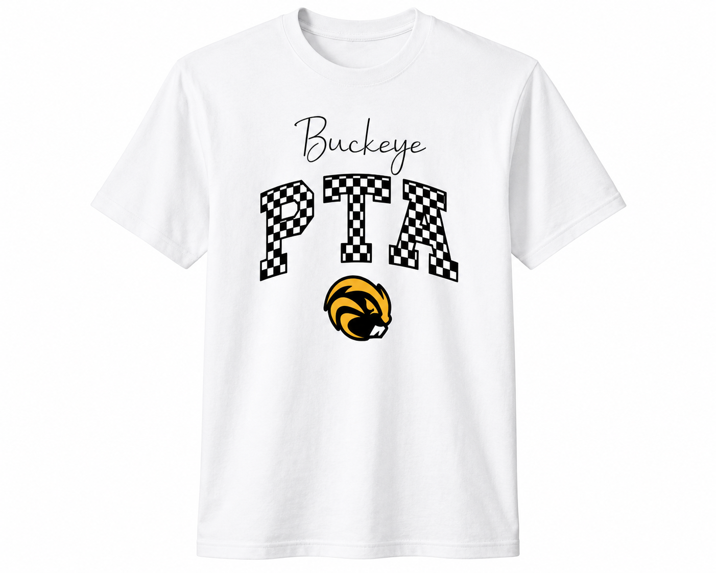 Buckeye PTA Checkboard T-Shirt (version 1)
